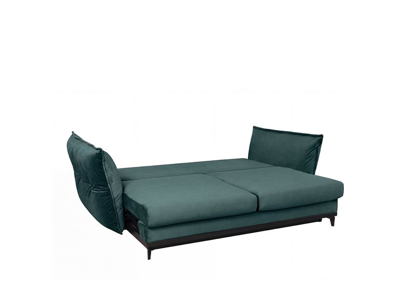  Canapé convertible verduro en velours bleu pétrole - 3 places 3CA55.PI.3D.C.24 - Conforama E