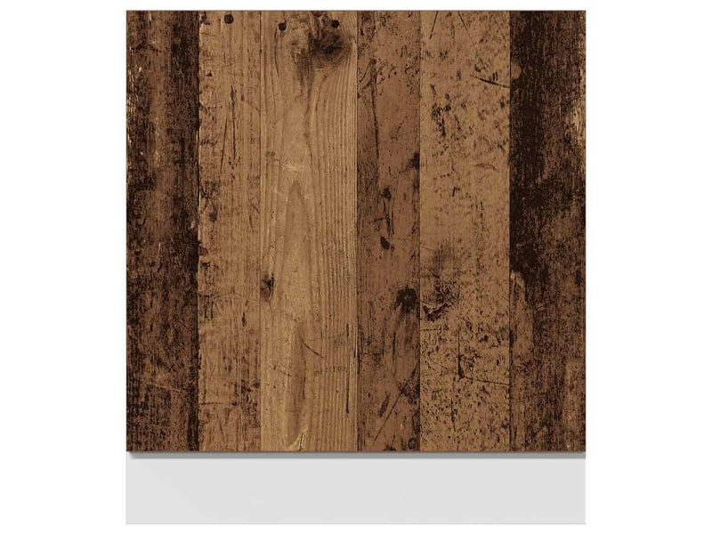  Panneau de lave-vaisselle lyon vieux bois bois d'ingénierie  - Conforama C