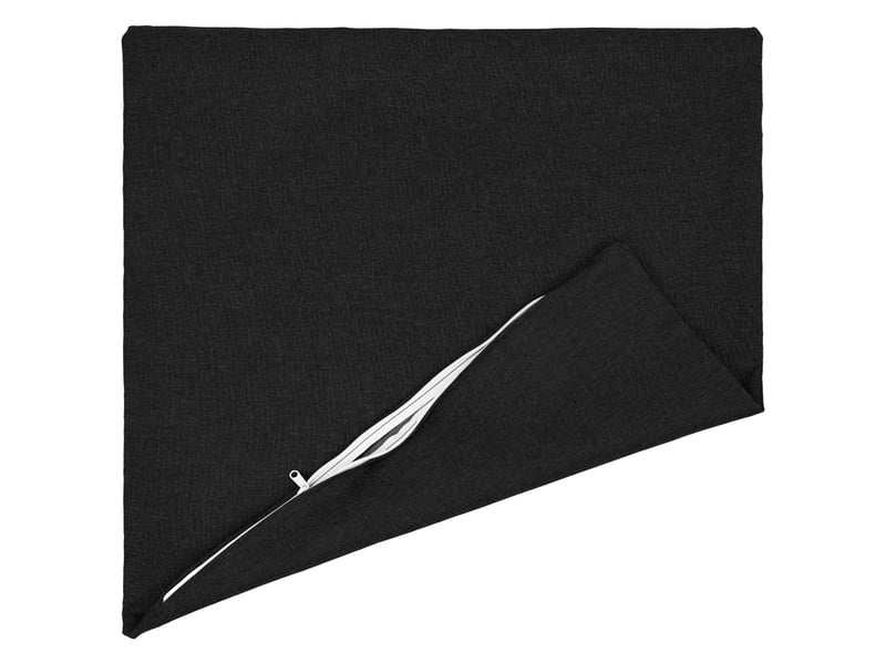  Lot de 2 coussins avec oreiller, coussins décoratifs heerlen noir tissu cf50293  - Conforama C