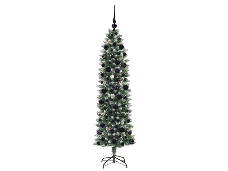  Sapin de noël, arbre de noël artificiel slim vert et blanc 180 cm cf61702  - Conforama D
