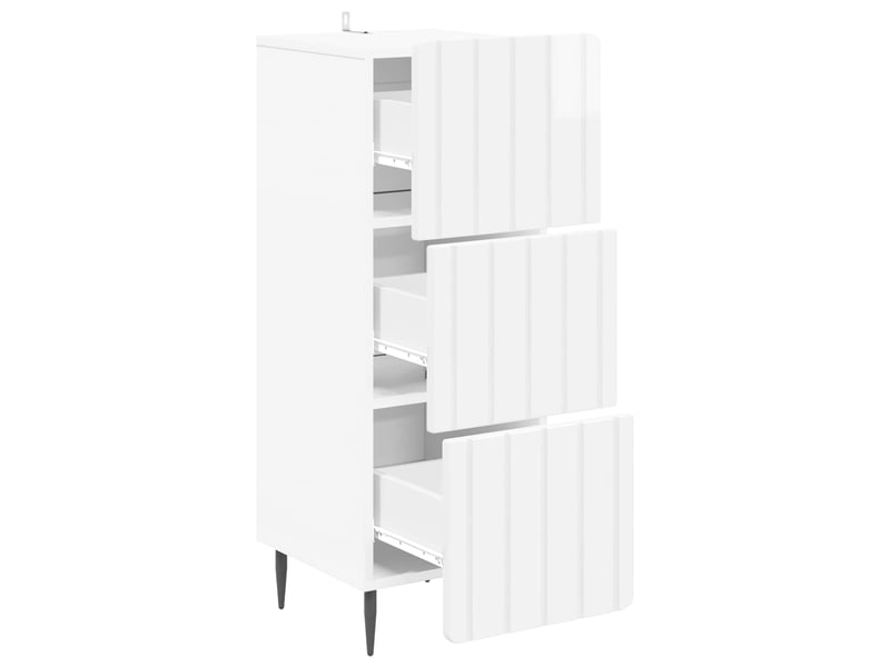 Armoire de rangement bureau, armoire à tiroirs 33 x 34.5 x 92 cm bois d'ingénierie shl9420 - Conforama E
