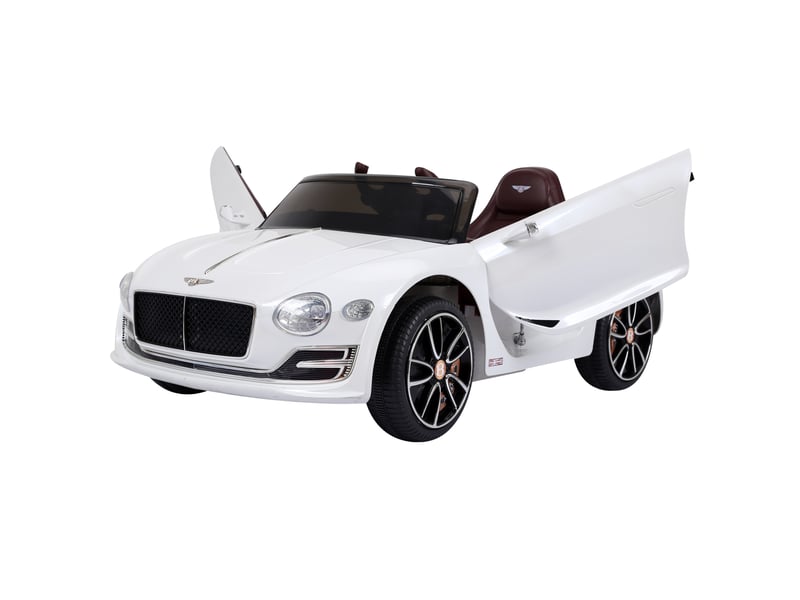 Voiture bentley gt pour enfants, voiture électrique sous licence avec télécommande, 2 moteurs 390, blanche, 108 x 60 x 43 cm - Conforama B