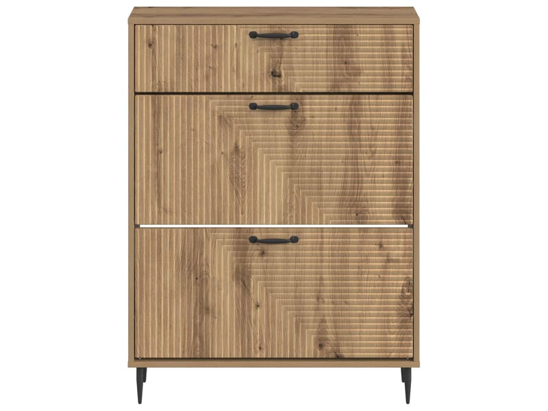  Meuble à chaussures, armoire à chaussures haarlem 78x24x103 cm bois d'ingénierie shl7553  - Conforama D