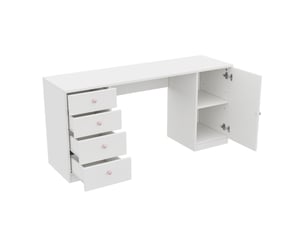 Bureau enfant MIVRAY 155 cm coloris blanc