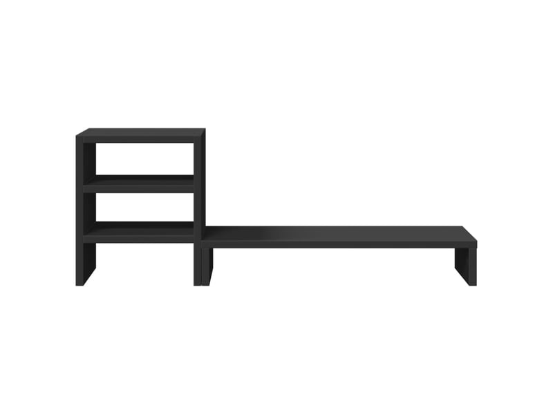  Support de moniteur table meuble bureau et organisateur de bureau bois d'ingénierie noir 02_0044954  - Conforama B