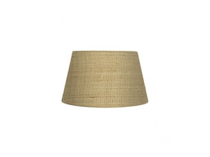 Abat-jour conique ouvert fabrilamp salma naturel, e27, ø 30 cm, h 17 cm