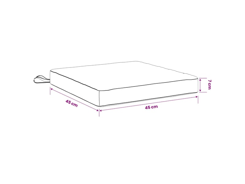  Lot de 4 coussins de siège, coussins d'assise soest 100 % polyester cf60157  - Conforama E