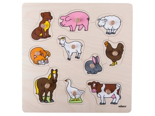 Educo animaux de ferme — 10 pièces de puzzle