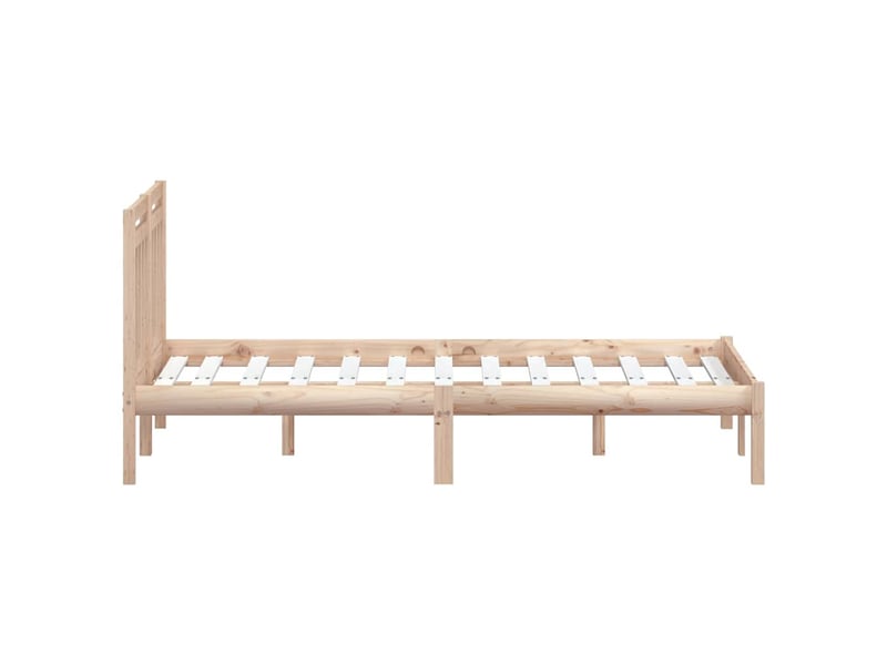  Lit double- lit adulte -  cadre de lit sans matelas bois massif 140x200 cm  - Conforama D