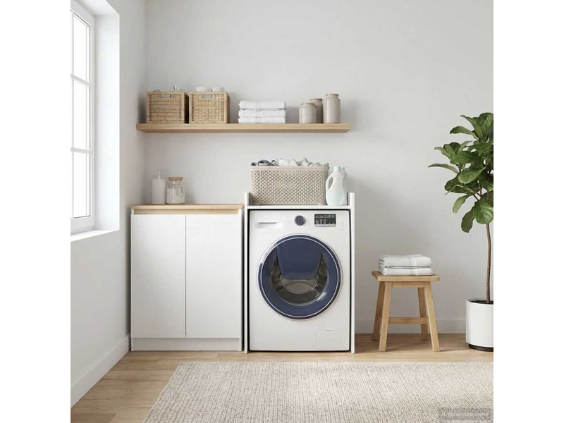  Armoire pour machine à laver blanc 67,5x62x97 cm  - Conforama D
