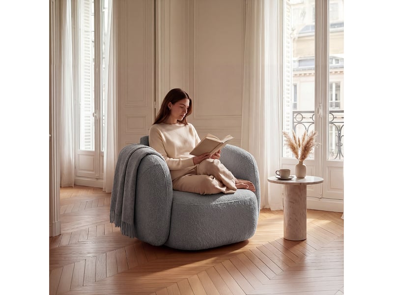  Fauteuil luna gris 3 places 3CA57.AS.1D.09 - Conforama B