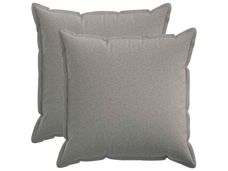  Lot de 2 coussins, coussins décoratifs houten gris nuage lin synthétique cf56488  - Conforama B