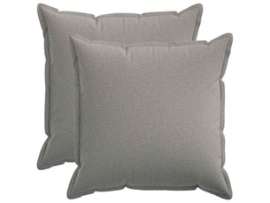 Lot de 2 coussins, coussins décoratifs houten gris nuage lin synthétique cf56488