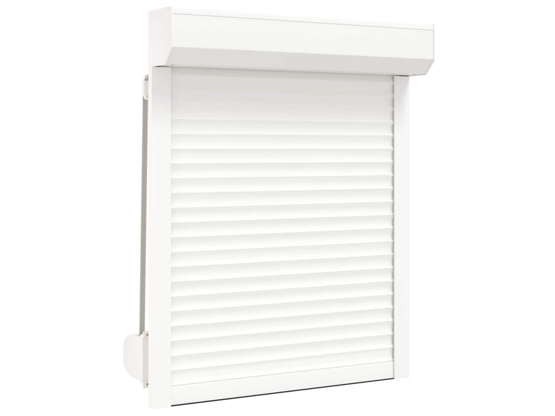  Store enrouleur, store roulant blanc 80 x 100 cm aluminium et polyuréthane cf47256  - Conforama A