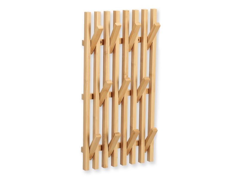  Porte-manteau mural en bambou, 26 x 50 cm zeller  - Conforama D