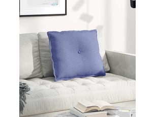 Coussin de dos, coussin de dossier bleu denim 60 x 19 x 50 cm tissu cf54551