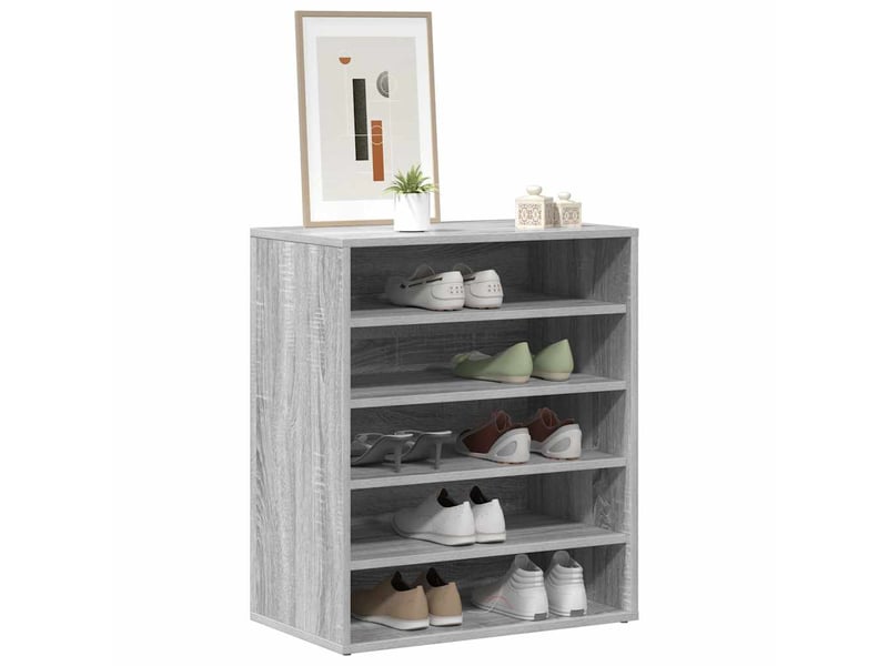  Meuble à chaussures, armoire à chaussures 60x35x70 cm sonoma gris shl9726  - Conforama D