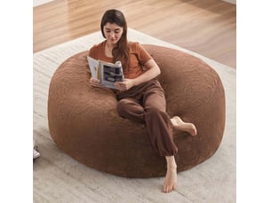 Fauteuil fixe <strong>MODENVIE</strong> <strong></strong> Tissu marron vendu A l'unité