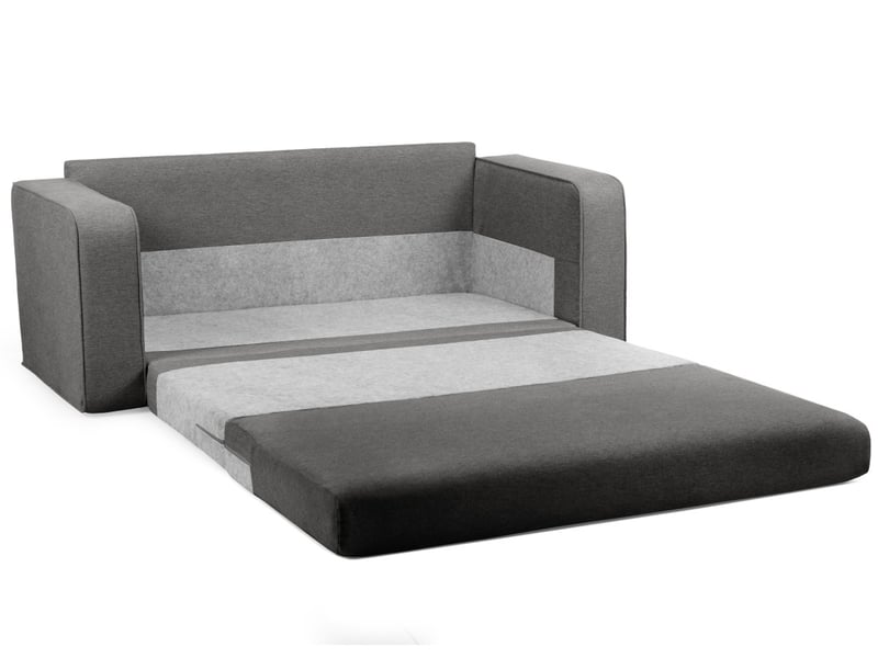  Bobochic canapé droit convertible déplimousse come tissu chiné gris foncé COME - Conforama D