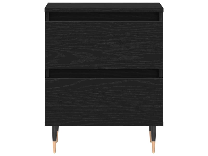  Table de chevet - cabinet de chevet - table de nuit 2 pc chêne noir 40 x 35 x 50 cm  - Conforama E