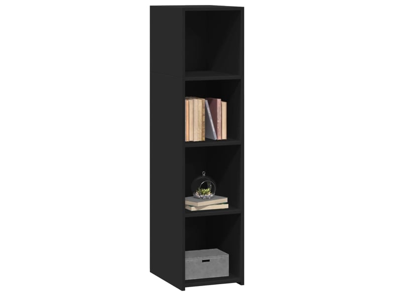  Buffet - bahut - meuble de rangement noir 30x41x124 cm bois d'ingénierie  - Conforama C