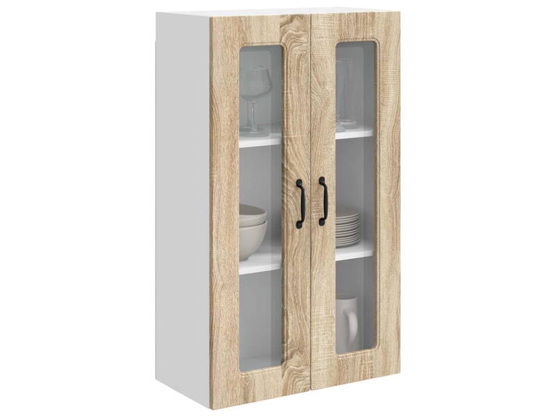  Meuble mural de cuisine | armoire de cuisine chêne sonoma 60x31x100cm shl3631  - Conforama C