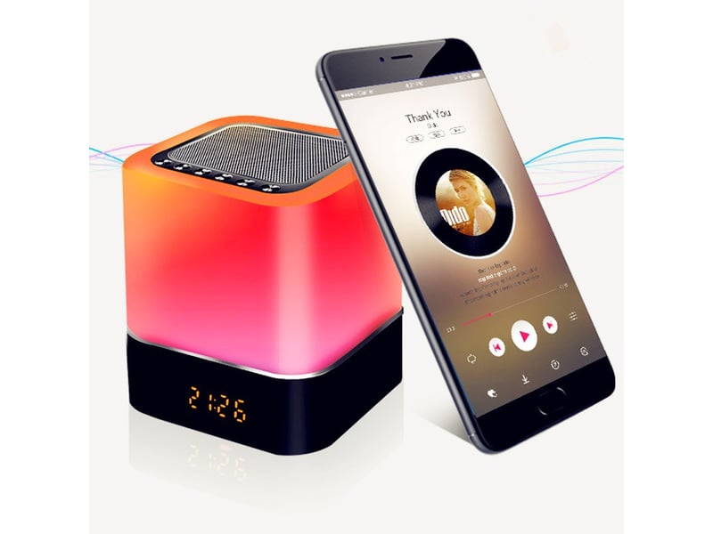 Lampe de chevet tactile à intensité variable 5 en 1 - Conforama E