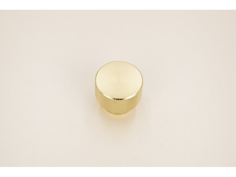  Bouton de meuble métallique rond, doré  - Conforama D