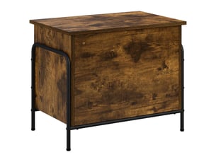 Boîte de rangement, coffre de rangement chêne fumé 80x40x49,5 cm shl10805