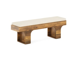 Banc  coloris marron <strong>TRIBESIGNS</strong> <strong></strong> - 140 cm