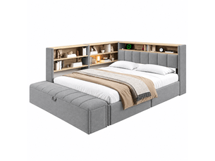 Lit banquette 140x200 cm Bliss Lite coloris noir
