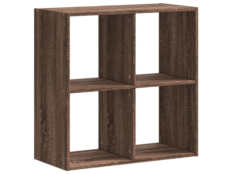  Bibliothèque, étagère de rangement chêne marron 68,5x32x68,5 cm bois d'ingénierie  - Conforama A