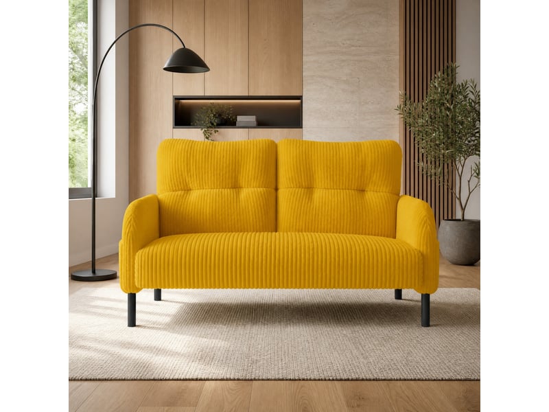  Canapé 2 places en velours côtelé avec poche latérale evryae  - Conforama C