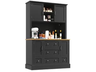 Buffet 4 porte(s)  5 tiroir(s) MEUBLIV  - 115 cm coloris bicolore 