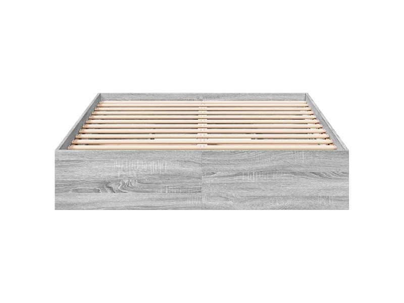 Lit double- lit adulte -  cadre de lit avec tiroirs sans matelas sonoma gris 120x190 cm  - Conforama C