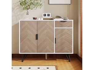 Buffet 3 porte(s)  1 tiroir(s) <strong></strong> <strong></strong> - 90 cm coloris multicolore 