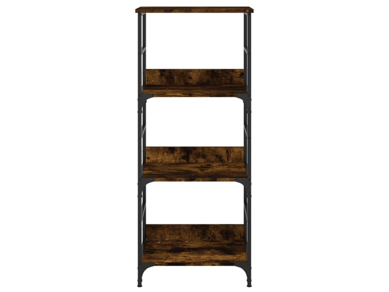  Bibliothèque, étagère de rangement chêne fumé 50x33x117,5 cm bois d'ingénierie  - Conforama D