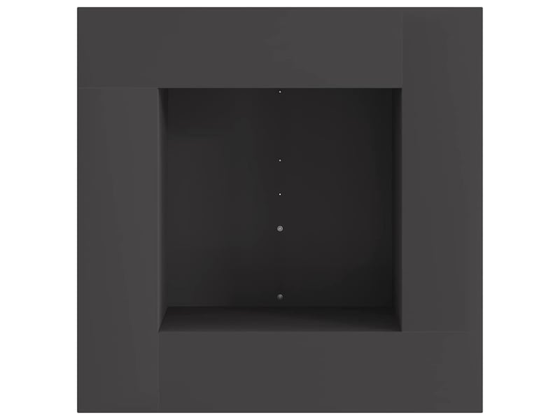  Brasero exterieur, foyer noir 60x60x30 cm acier patiné shl79148  - Conforama D