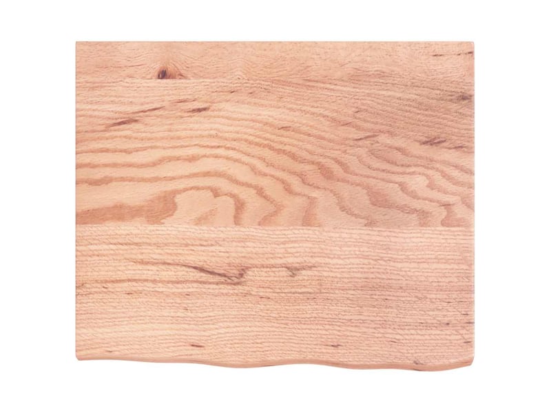 Comptoir de salle de bain, plan de travail marron 60x50x(2-4) cm bois traité cf65806 - Conforama C