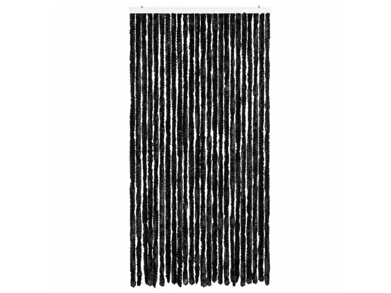  Rideau anti-mouches, moustiquaire anthracite 100x200 cm chenille cf43484  - Conforama C