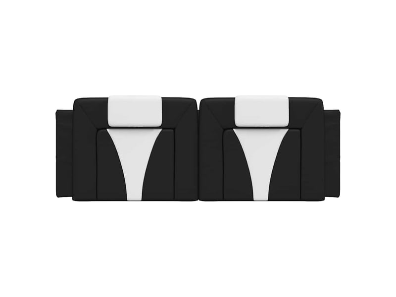  Coussin de tête de lit viana noir et blanc 120 cm similicuir cf55971  - Conforama E