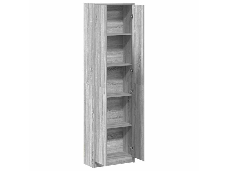  Armoire chambre, armoire de rangement gris sonoma 55x25x189 cm bois d'ingénierie  - Conforama E