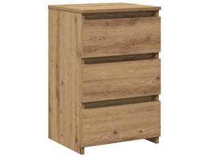Table de chevet - cabinet de chevet - table de nuit chêne artisanal 40x35x62,5 cm bois d'ingénierie