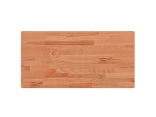 Comptoir de salle de bain, plan de travail 100x50x1,5 cm bois massif de hêtre cf65699