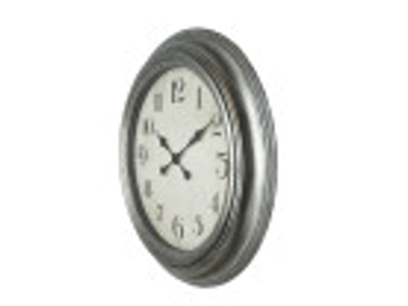  Horloge murale fabrilamp iniko ø 61 cm argenté 192810010 - Conforama D