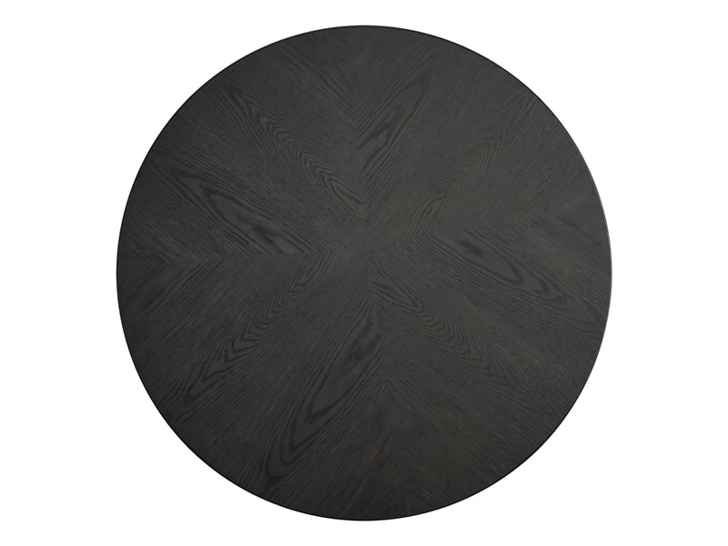 Table basse ronde, 78 cm, plateau épais, mdf, noir  - Conforama E
