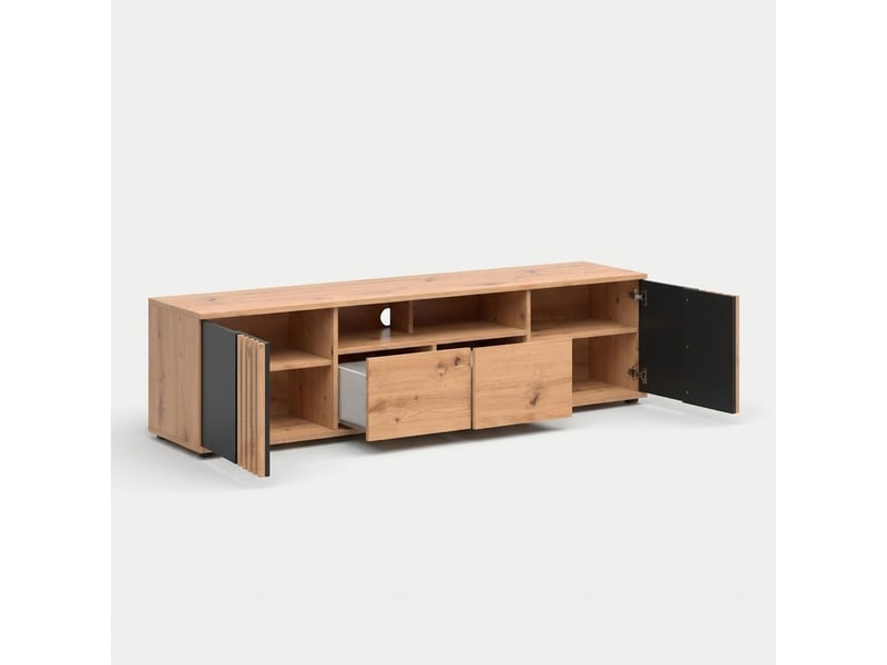  Meuble tv avec portes et tiroir vabres  - Conforama C
