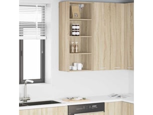 Meuble de rangement cuisine, armoire suspendue chêne sonoma 40x29,5x100cm