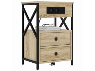 Table de chevet - cabinet de chevet - table de nuit 2 pc chêne sonoma 40 x 31 x 60 cm