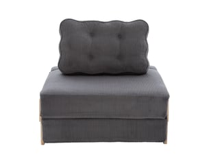 Fauteuil lit convertible couchage Occasionnel <strong>FLORAGRACE</strong> <strong></strong> gris